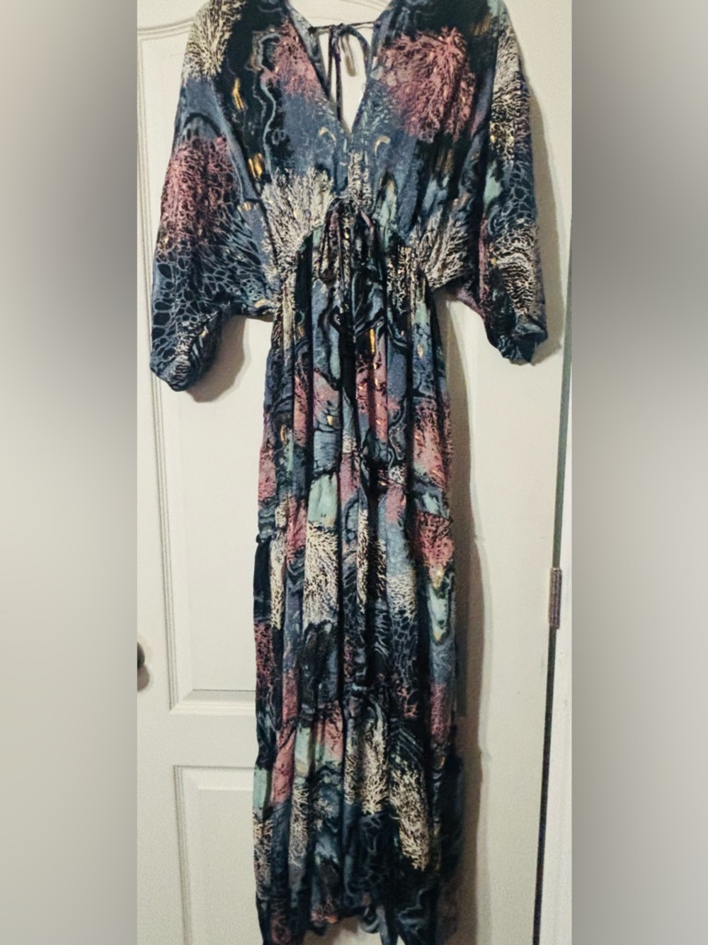 Bohemian Maxi Dress in Multi-Color